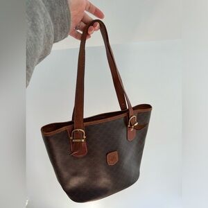 Vintage Celine Leather Tote Bag